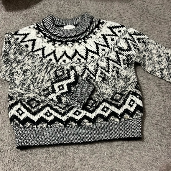 böhme, ANAHI KNIT SWEATER, black and white, xs - Picture 1 of 2